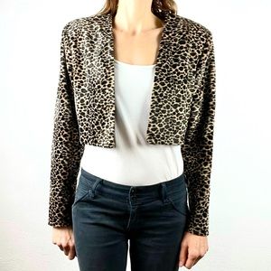 MISS ASHLEE | 🐆Cheetah Leopard Print Cropped Boxy Jacket Top